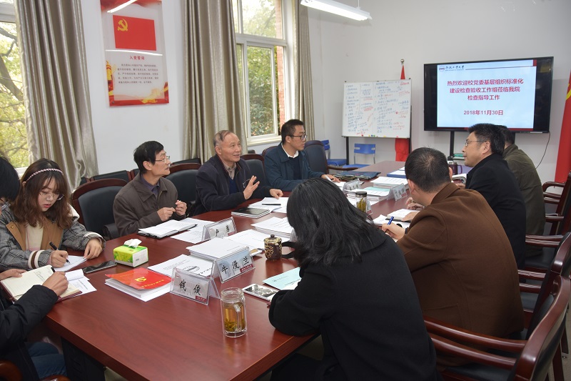 校党委督查组到金沙游戏场官网开展基层党支部标准化建设检查验收工作